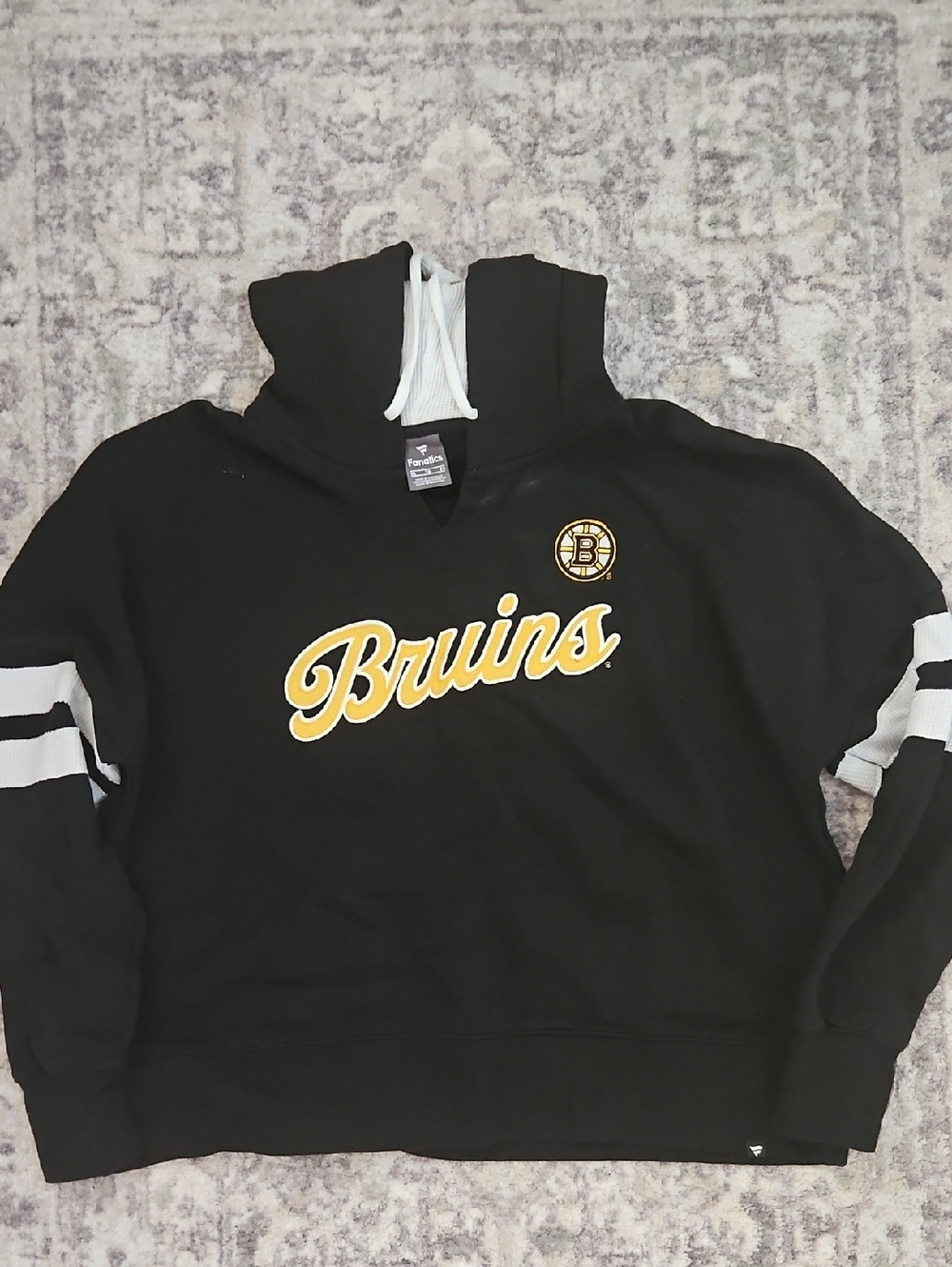 Fanatics Black and Gold Bruins Pullover Hoodie